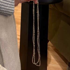 Elegant Silver Beaded Necklace